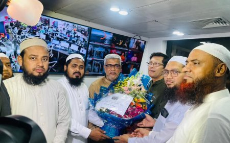 সময় টেলিভিশনের প্রতিষ্ঠাবার্ষিকীতে ইসলামী আন্দোলনের ফুলেল শুভেচ্ছা জ্ঞাপন