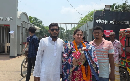 সন্তানসহ মুক্তি পেলেন সেই যুব মহিলা লীগ নেত্রী