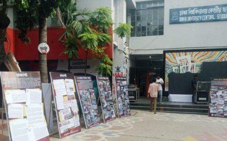 রক্তে ভেজা লাল জোব্বা’: শাপলা চত্বরের স্মরণে ডাকসুর ব্যতিক্রমী চিত্র প্রদর্শনী