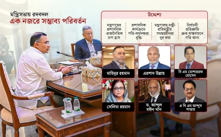 মন্ত্রিসভার দপ্তর রদবদল ও পদাবনতি: আসছে নতুন মুখ
