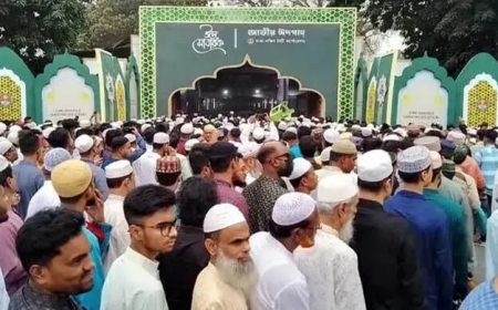 জাতীয় ঈদগাহে ঈদুল আজহার প্রথম জামাত সকাল সাড়ে ৭টায়