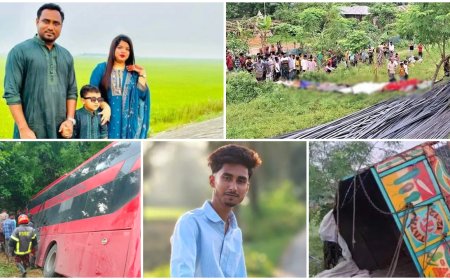 সড়কে ঈদযাত্রার প্রথম দিনেই রক্তবন্যা: ৬ জেলায় ঝরল শিশু-নারীসহ ২৮ প্রাণ