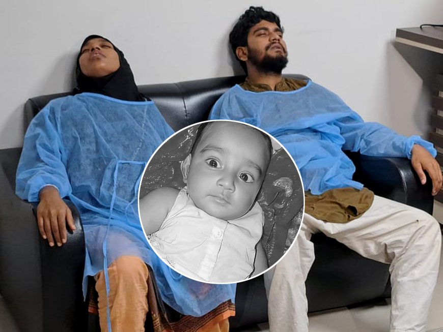 তিন হাসপাতাল ঘুরেও বাঁচল না ৫ মাসের তাকরিম, সন্তানের মরদেহ নিয়ে ভোলার পথে মা-বাবা
