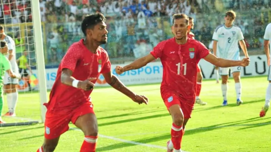 ইউরোপের মাটিতে বাংলাদেশের ঐতিহাসিক জয়: সান মারিনোকে হারিয়ে রূপকথা হামজা-তপুদের