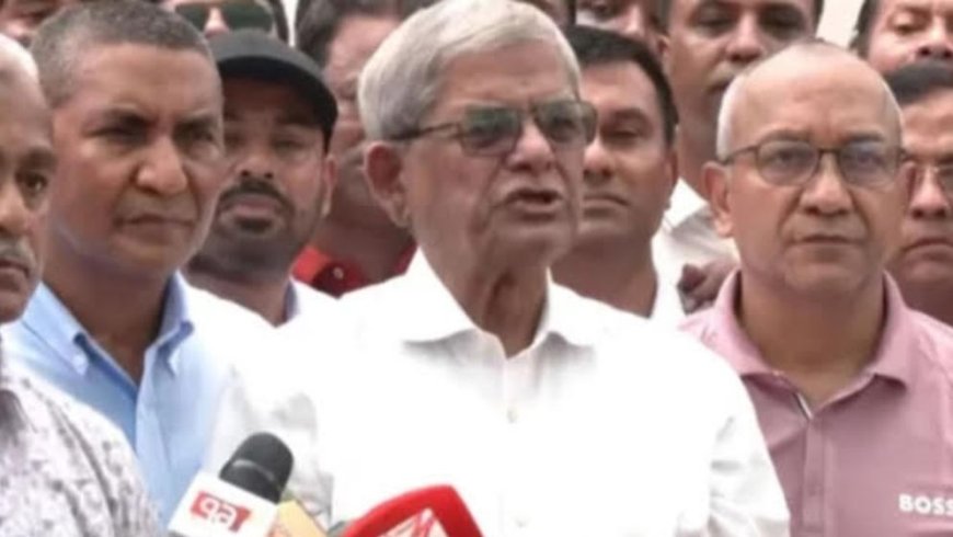 তরুণদের হাতে নেতৃত্ব ও দায়িত্ব দিয়ে দেশ গড়তে চায় সরকার: মির্জা ফখরুল