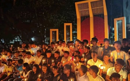 জুলাইয়ের শহীদদের স্মরণে বগুড়ায় ছাত্রদলের নীরব শ্রদ্ধা