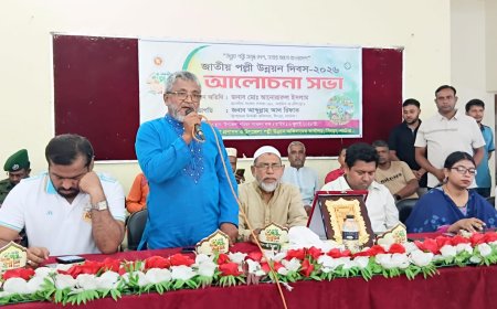 সিংড়ায় জাতীয় পল্লী উন্নয়ন দিবস পালিত, বর্ণাঢ্য র‍্যালি ও আলোচনা সভা অনুষ্ঠিত