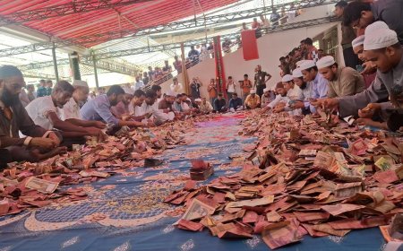 শুরু হলো হযরত শাহজালাল মাজারের দানের টাকা গণনা