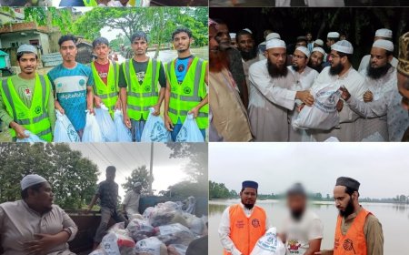 বন্যার্তদের পাশে ইসলামী আন্দোলন: উদ্ধার কাজের পর এবার ব্যাপক ত্রাণ বিতরণ