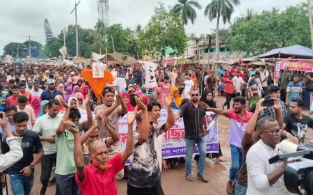 এমপি নজরুলের ভিডিও বিতর্ক: শ্যামনগরে বিক্ষোভ