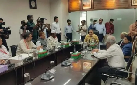 নির্বাচন কমিশনের সঙ্গে বৈঠকে জামায়াতের প্রতিনিধিদল
