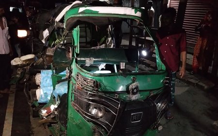 ঝালকাঠিতে বাস-মাহিন্দ্রার মুখোমুখি সংঘর্ষে নিহত ২, আহত ৪