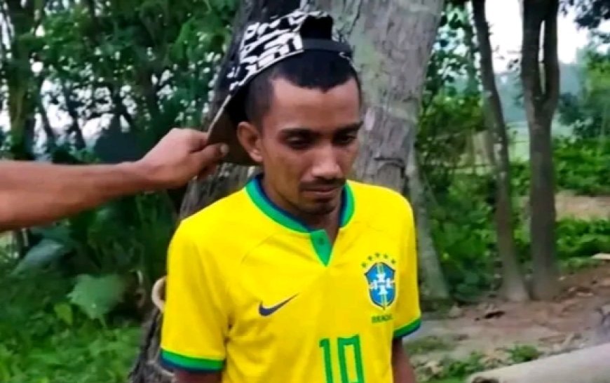 শেরপুরে ব্যাটারি চু'রি করতে গিয়ে ব্রাজিল সমর্থক আটক
