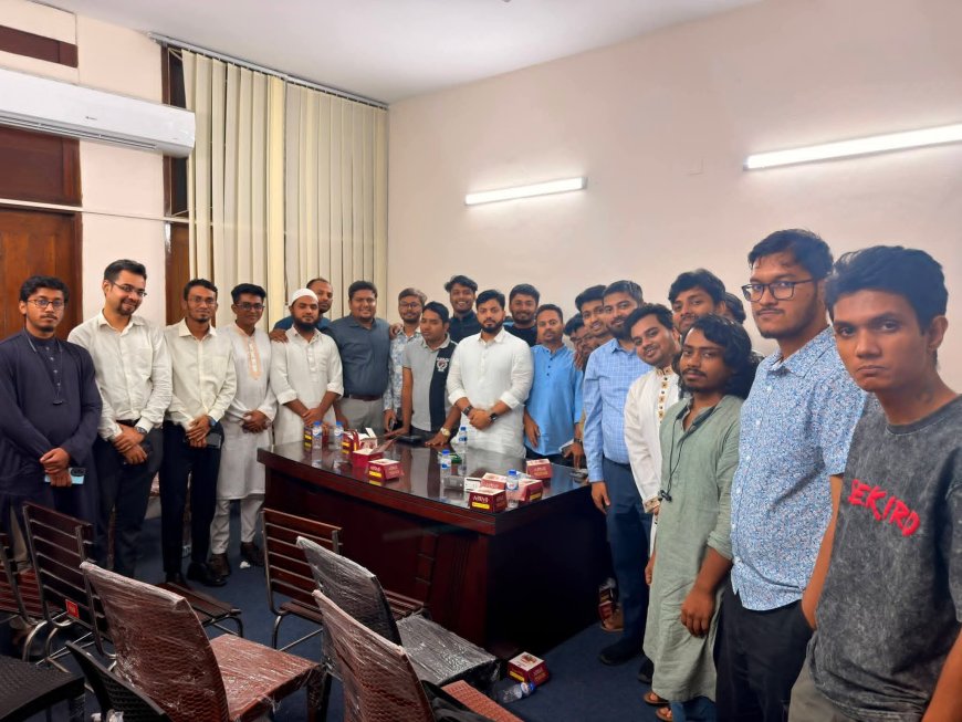 বেসরকারি বিশ্ববিদ্যালয় প্রতিরোধ দিবস উপলক্ষে প্রতিমন্ত্রী ইশরাক হোসেনের সঙ্গে ইসলামী ছাত্র আন্দোলনের মতবিনিময়