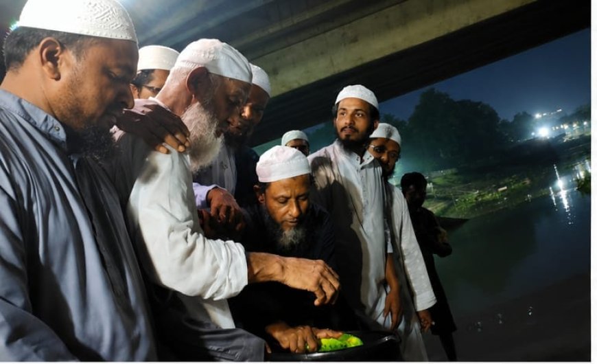 বগুড়ায় ইসলামী যুব আন্দোলনের মৎস্যপোনা অবমুক্তকরণ কর্মসূচি