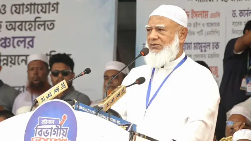 বরিশালে জামায়াত আমিরের হুঁশিয়ারি: ‘গণভোট ব্যর্থ হলে সরকারও টিকবে না’