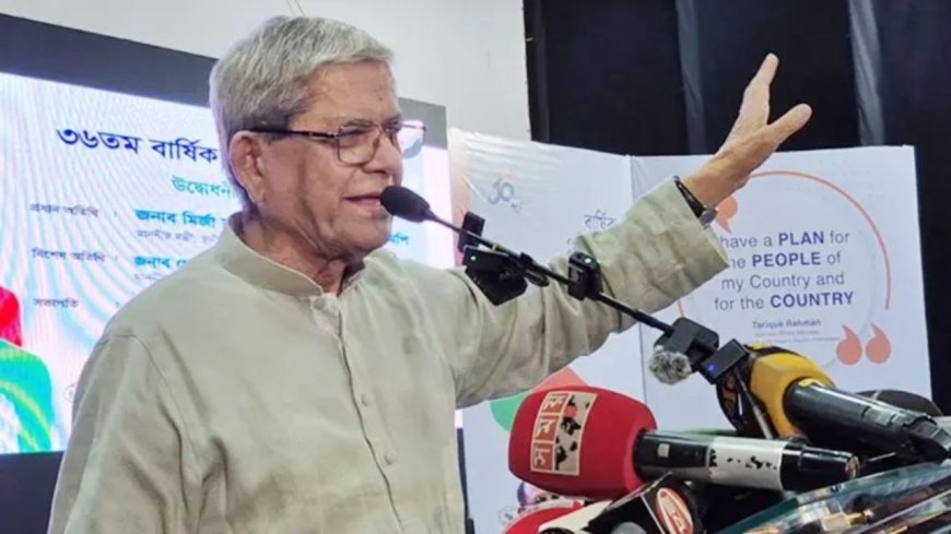 রাষ্ট্রপতি পদে মনোনয়ন নিয়ে মুখ খুললেন মির্জা ফখরুল ইসলাম
