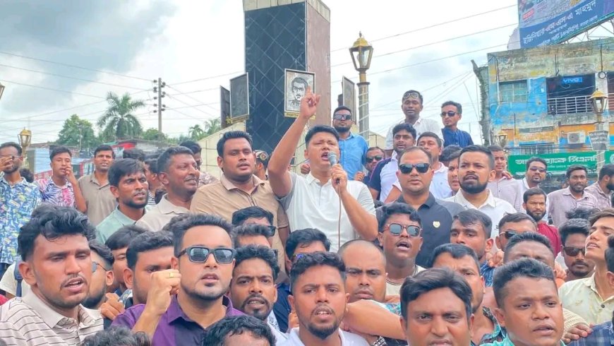 এনসিপি নেতাদের বক্তব্যের প্রতিবাদে সরব বগুড়া জেলা ছাত্রদল