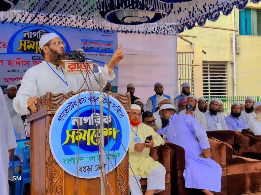 গণভোটের রায় বাস্তবায়ন ও স্থায়ী সংস্কারের দাবি মামুনুল হকের